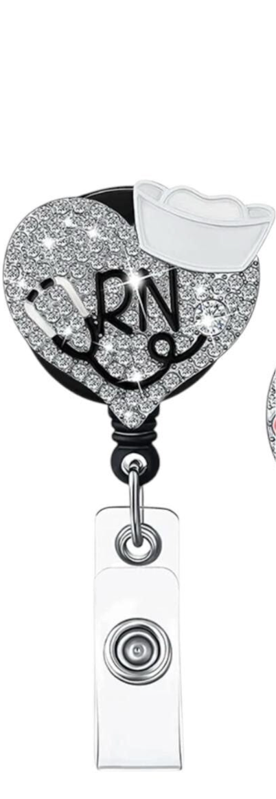 Premium Bling Retractable ID Badge Reels for Medical Professionals