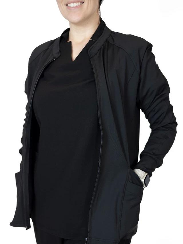 Women’s Wrinkle-Free Scrub Jacket – Long Sleeve Full-Zip