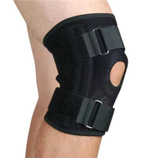 Adjustable Hinged Knee Brace Nylon Joint Support Open Patella Stabilizer Wrap