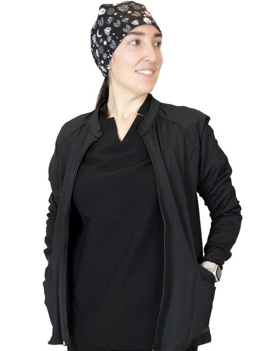Women’s Wrinkle-Free Scrub Jacket – Long Sleeve Full-Zip