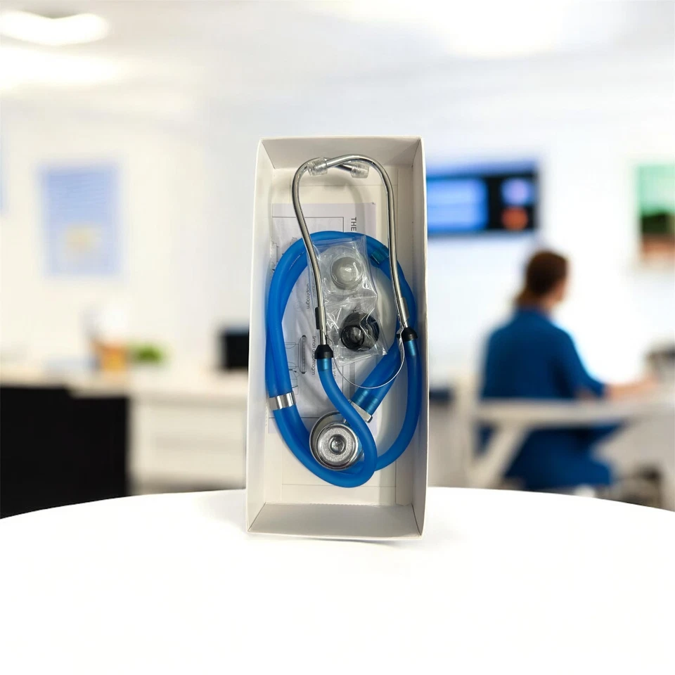 Blue Cardiology Dual Head Stethoscope – Nurse Doctor