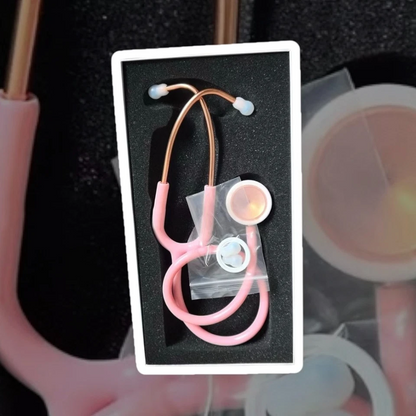 Classic Professional Cardiology Dual Head Doctor Nurse Medical Stethoscope Pink