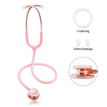 Classic Professional Cardiology Dual Head Doctor Nurse Medical Stethoscope Pink